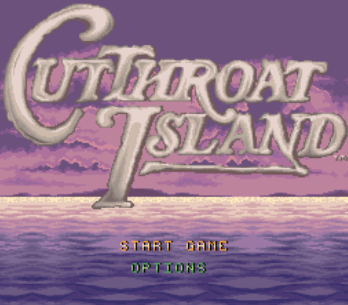 Cutthroat Island Title Screen
